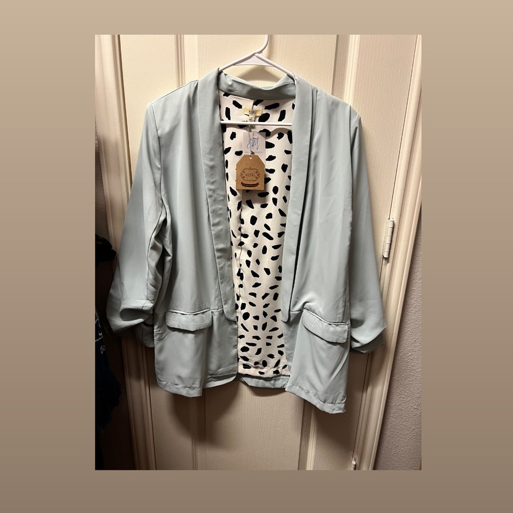 Sky blue blazer